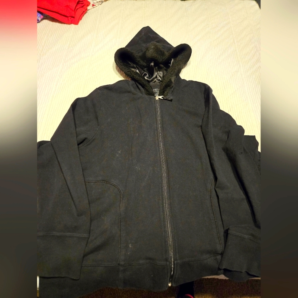 Women's Black Hoodie Sweater